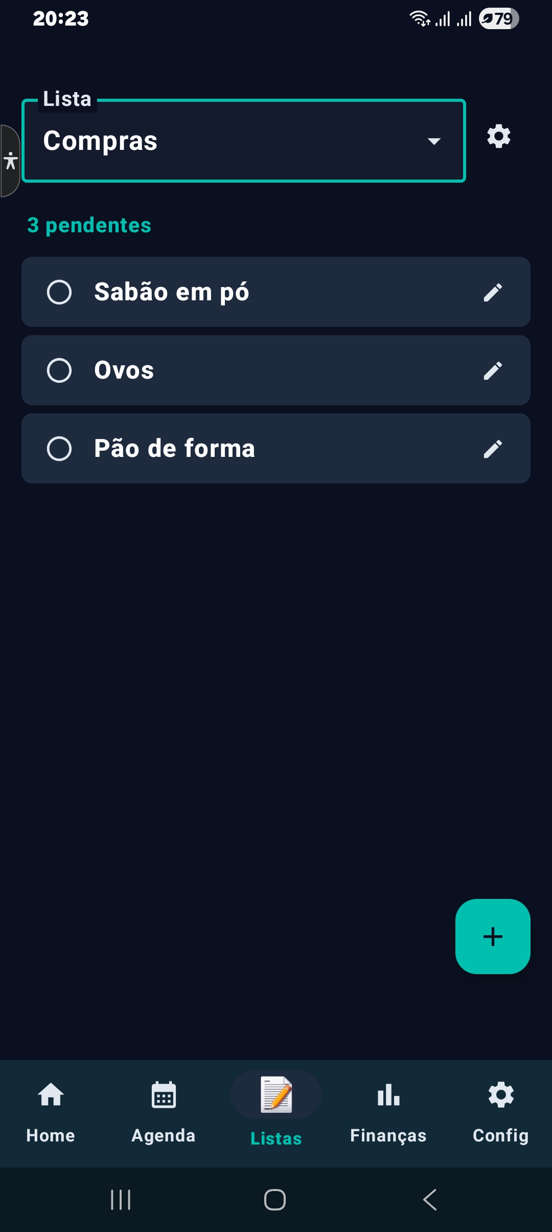 Axia — Listas